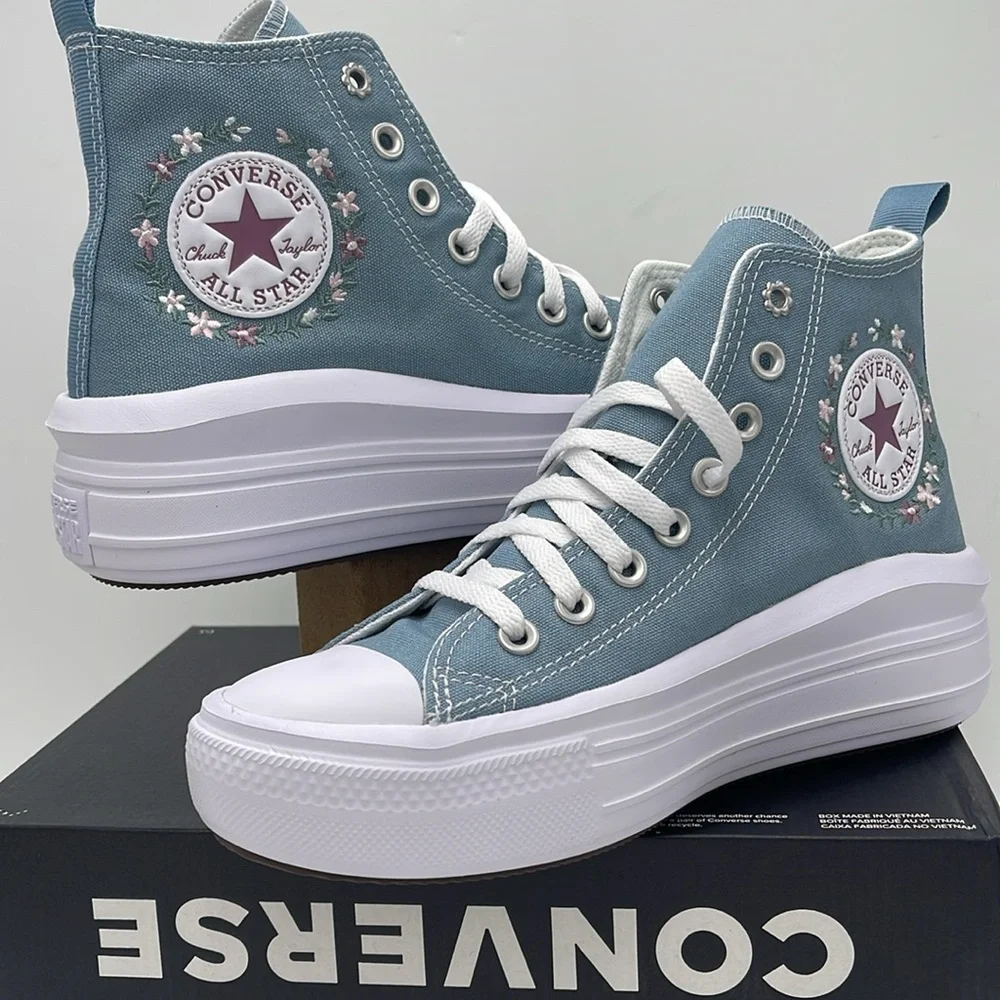 Vans WMNS A07237C CTAS MOVE HI COCOON BLUE/WHITE Platforms Sneakers Chuck Taylor